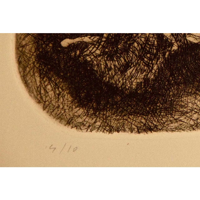 Hand monogrammed and numbered in pencil. Original title: ''Sopra l'Insolito''. Original etching realized by Chia in 1979....