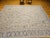 Textile Vintage Turkish Oushak Room Size Rug, Hand-Knotted Wool, Ivory, Blue, 8' x 10' For Sale - Image 7 of 16