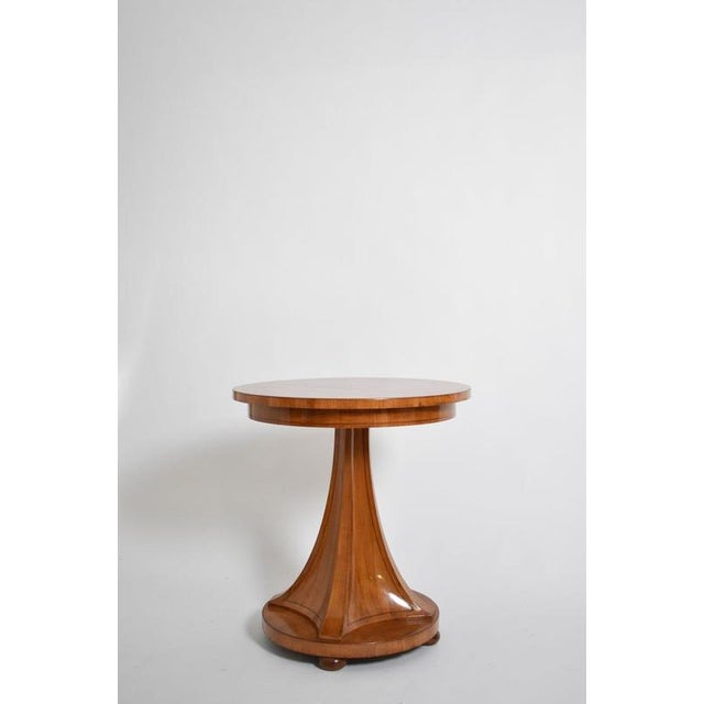 Biedermeier Style Pedestal Table For Sale - Image 5 of 5
