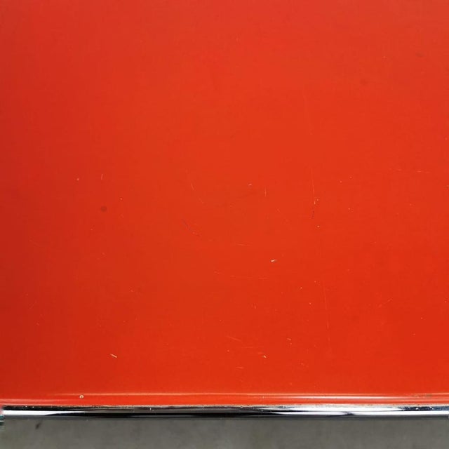 Desk Red Writing Mod. Plato G. Piretti for Anonima Castelli by Giancarlo Piretti, Unkns For Sale - Image 10 of 14