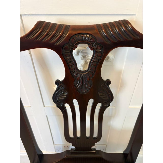 Antique Mid 19th Century Irish Carved Mahogany Dining Chairs with Carvers and Ball & Claw Feet, 1850s, Set of 10 For Sale - Image 15 of 18