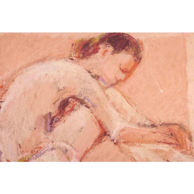 Modern Franco Marzilli, Ballerina, Oil Painting, 1970s For Sale - Image 3 of 6