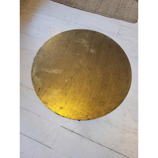 Modern Vintage Golden Side Table, 1970s For Sale - Image 3 of 4