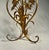 Metal Italian Mid-Century Hollywood Regency Gild Metal Floral Design Side Table, 60s For Sale - Image 7 of 12