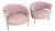 Vintage French-Style Tufted Pink Barrel Accent Chairs - A Pair For Sale