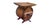 Brown Antique Primitive Butter Churn Side Table For Sale - Image 8 of 16
