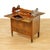 Vintage burr walnut liquor cabinet / drinks trolley on castors, showcasing richly figured veneer and a compact, highly...