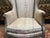 Louis XVI Style Wingback Armchair For Sale - Image 3 of 10
