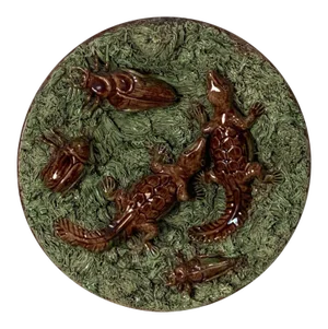 Portuguese Palissy Plate Circa 19th Century
