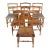 Early 20th Century 6 Rike-Kumler Early American Maple Rush Seat Country Farmhouse Dining Chairs For Sale