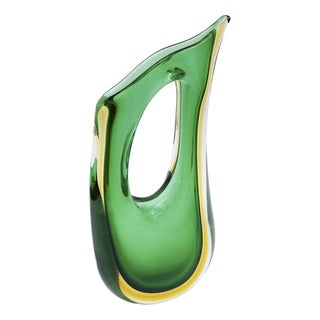Vintage Murano Glass Vase attributed to Cesare Toso, 1960s For Sale