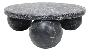 The Morro Coffee Table by Kelly Wearstler in Nero Marquina