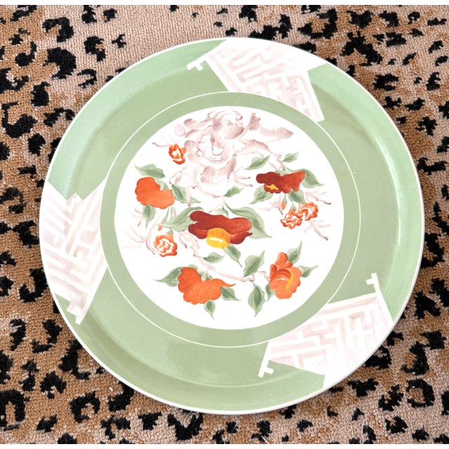 Mid 20th Century Tiffany & Co Hand Painted Serving Plate For Sale - Image 5 of 9