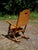 Vintage Mid Century Maple Folding Rocking Chair Rocker Clement MFG Canada For Sale - Image 12 of 18