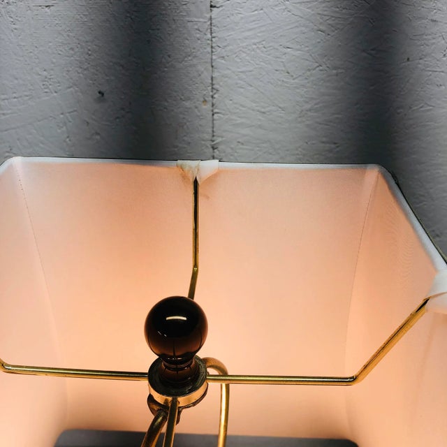 Ethan Allen Brass Table Lamp With Fluted Body Chairish