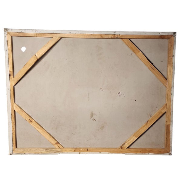 Late 20th Century Original Oil on Canvas - Pair of Cranes For Sale - Image 4 of 4