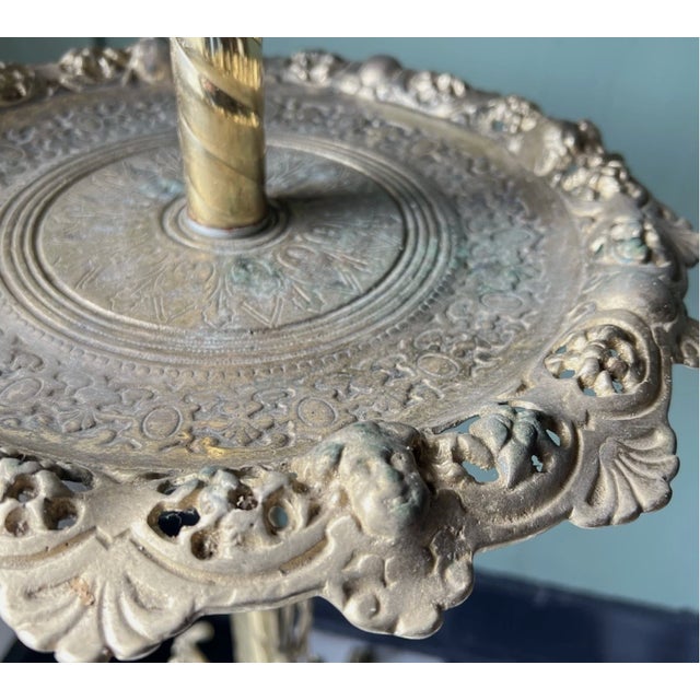 Antique Bradley Hubbard Ornate Electrified Floor Lamp For Sale - Image 9 of 17