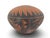Rustic Acoma Pueblo Native American Geometric Pottery Seed Jar Pot Signed For Sale - Image 3 of 9