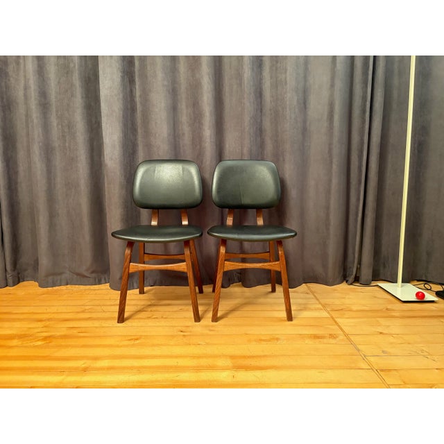 Mid-Century Modern Chairs in the style of Borge Mogensen, Denmark, 1960s, Set of 2 For Sale - Image 3 of 12