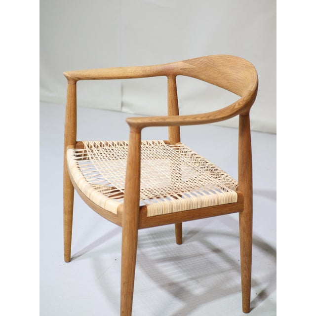 Brown JH501 The Round Chair by Hans J. Wegner for Johannes Hansen, 1949 For Sale - Image 8 of 18