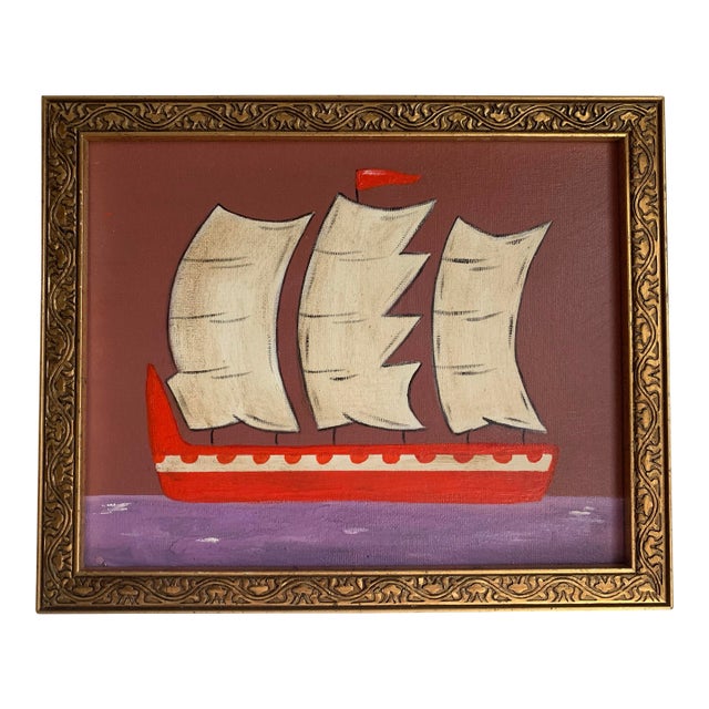 Contemporary Impressionist Style Seascape Painting, Framed For Sale