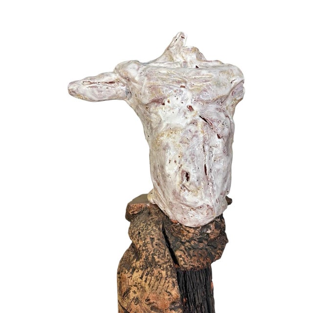 Late 20th Century Large Figural Studio Pottery Stoneware Sculpture For Sale - Image 4 of 8
