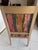 Solid Carved Wood Frame, Column Legs, Blue and Cream Finish to the Wood which matches the Blue and Pink Upholstery,...