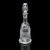 English Vintage Port Decanter, English, Glass, Silver Label, Spirit Bottle, Mid Century For Sale - Image 3 of 12