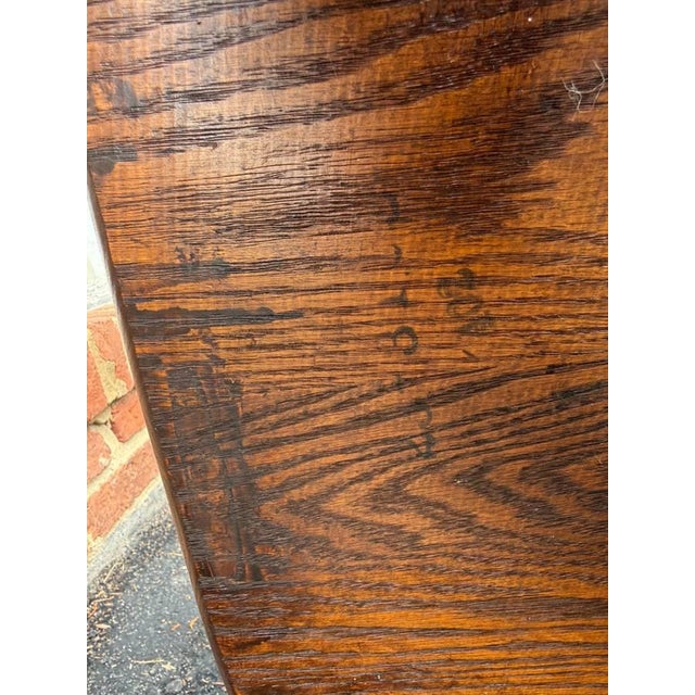 Vintage Windsor Style Hoop BraceBack Oak Side Chair For Sale - Image 12 of 18