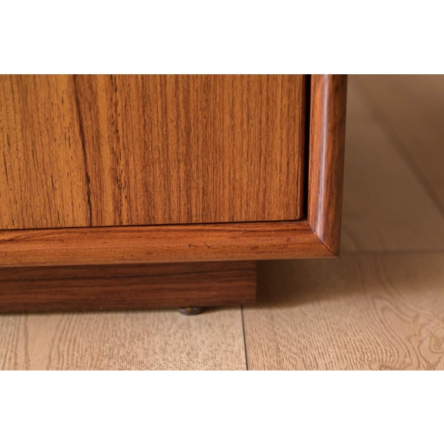 Vintage Pair of Rosewood Danish Modern Bedside Table Nightstands For Sale - Image 12 of 18