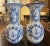 Pair of Early 20th Century Dutch Blue and White Hand Painted Faience Delft Vases For Sale - Image 4 of 7