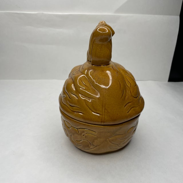 Contemporary Ceramic Squirrel on Acorn Candy Dish With Lid- 2 Pieces For Sale - Image 3 of 12