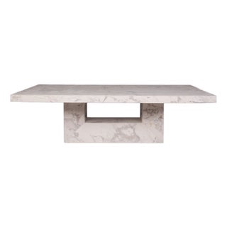 U Volakas Marble Coffee Table For Sale