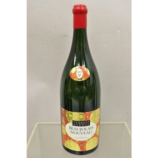 2009 George Duboeuf Beaujolais Nouveau Vtg Display Dummy Wine Champagne Bottle For Sale - Image 9 of 10