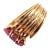 Metal Vintage Cartier Yellow Gold Ruby Ring, Size 4.5 For Sale - Image 7 of 8