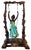 Auguste Moreau "Girl on a Swing" Sculpture by Auguste Moreau For Sale - Image 4 of 18