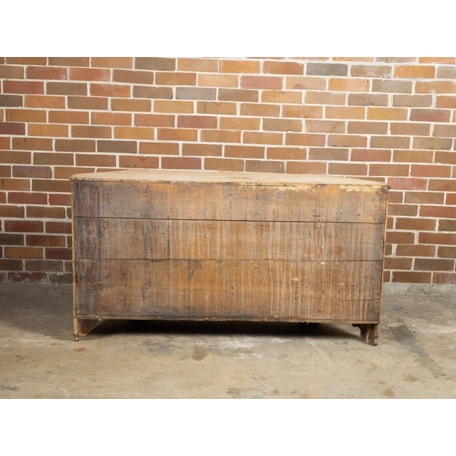 Italian Early 19th Century Bleached Credenza with Canted Sides Doors and Drawers For Sale - Image 11 of 12