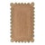 Green Scallop Edge With Natural Jute Rug 6x9Ft. For Sale
