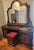 1990s Italian Gilt Vanity & Mirror Set | Hand-Carved Dressing Table | Hollywood Regency / Baroque Style For Sale - Image 5 of 10