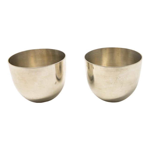 Mid 20th Century Pewter Kirk Stieff Jefferson Cups- a Pair For Sale