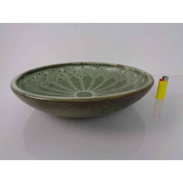 Ceramic German Studio Ceramic Bowl by Monika Maetzel, 1960s For Sale - Image 7 of 16