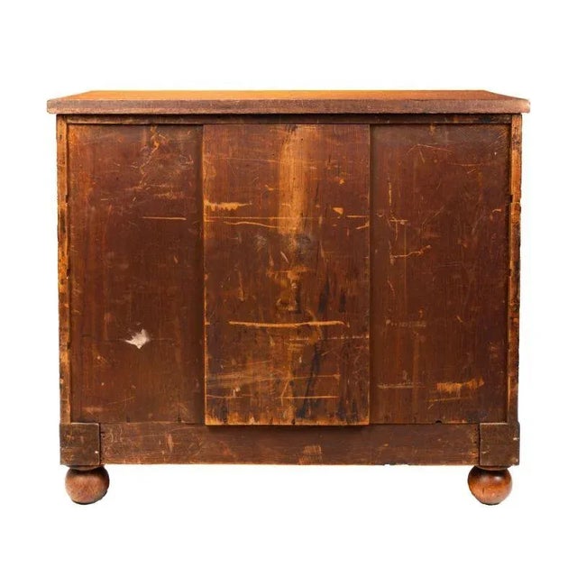 American Neo Classic Bird's Eye Maple Four Drawer Chest For Sale In Chicago - Image 6 of 9