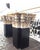 18th Century White Marble and Gilt Columns, Set of 2 For Sale - Image 5 of 6