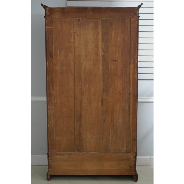 Victorian Restored Walnut 2 Door Bookcase Cabinet For Sale - Image 18 of 18