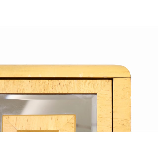 Romweber 1970s Vintage Burl Wood and Mirrored Armoire by Romweber For Sale - Image 4 of 13