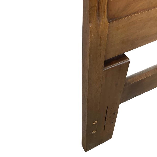 Mid-Century Modern Walnut Headboard, Full/Queen For Sale - Image 9 of 12