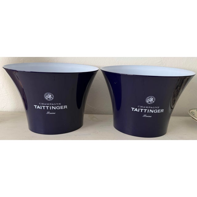 Plastic Taittinger Four Bottles Ice Bucket, Pair For Sale - Image 7 of 10