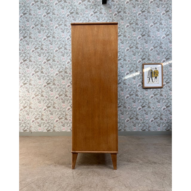 Vintage Wardrobe with Hanging Space and Sliding Doors, 1950s For Sale - Image 8 of 15