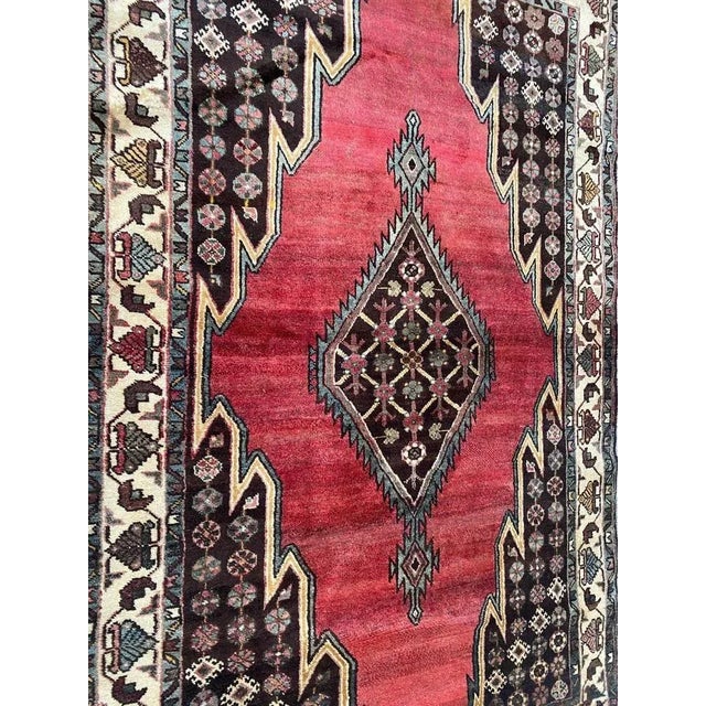 Vintage Rustic Wool Rug, 1950s For Sale - Image 9 of 14