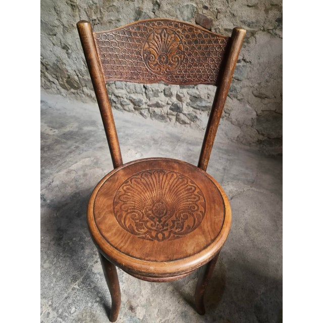 Antique Bistro Chairs in Bentwood by Fischel Austria, 1890s, Set of 2 For Sale - Image 13 of 18
